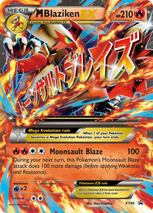 M Blaziken-EX, XY Black Star Promos #XY86