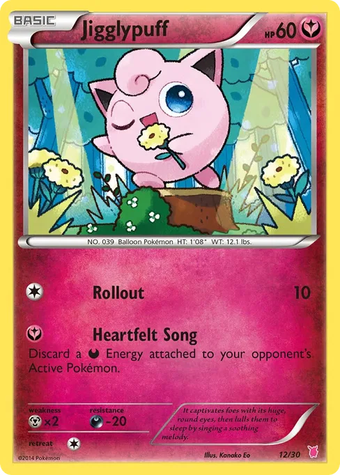 Jigglypuff, XY Trainer Kit: Bisharp & Wigglytuff #12