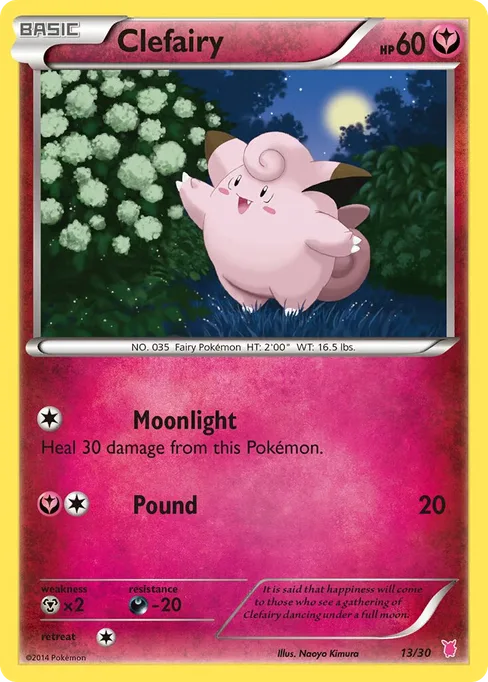 Clefairy, XY Trainer Kit: Bisharp & Wigglytuff #13