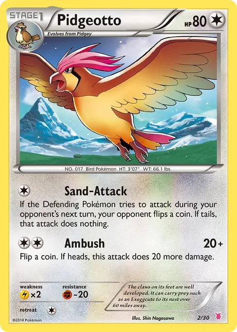 Pidgeotto, XY Trainer Kit: Bisharp & Wigglytuff #2