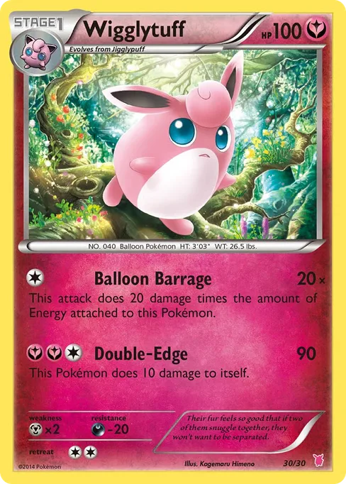 Wigglytuff, XY Trainer Kit: Bisharp & Wigglytuff #30