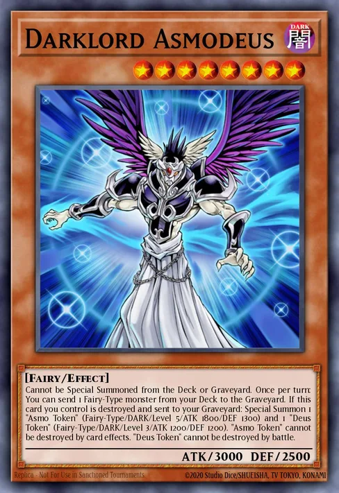 Darklord Asmodeus, Yu-Gi-Oh! Championship Series 2022 prize card #YCSW-EN001