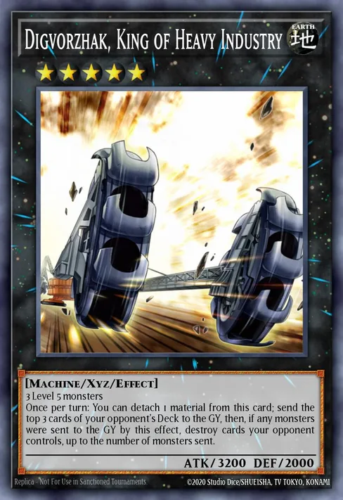 Digvorzhak, King of Heavy Industry, Yu-Gi-Oh! Championship Series 2022 prize card #YCSW-EN005