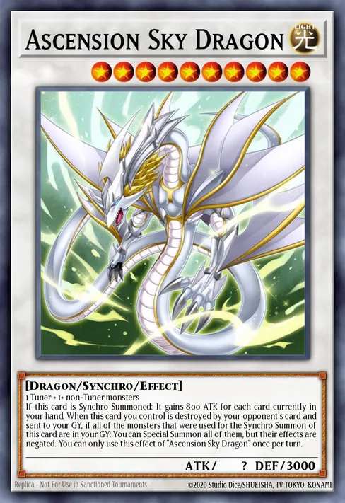 Ascension Sky Dragon, Yu-Gi-Oh! Championship Series 2022 prize card #YCSW-EN007