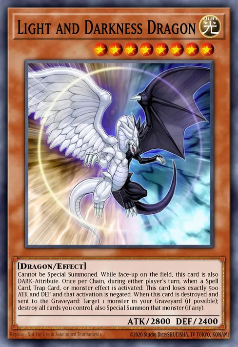 Light and Darkness Dragon, Yu-Gi-Oh! GX Volume 1 promotional card #YG01-EN001