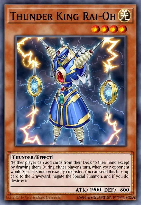 Thunder King Rai-Oh, Yu-Gi-Oh! GX Volume 2 promotional card #YG02-EN001