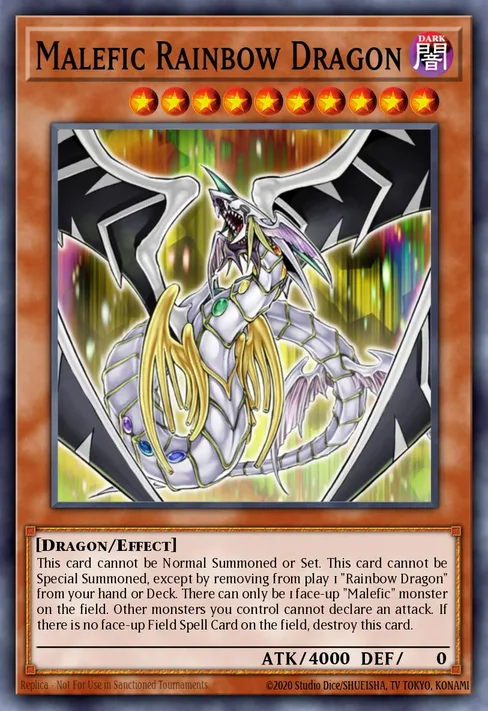 Malefic Rainbow Dragon, Yu-Gi-Oh! 3D Bonds Beyond Time Movie Pack #YMP1-EN005