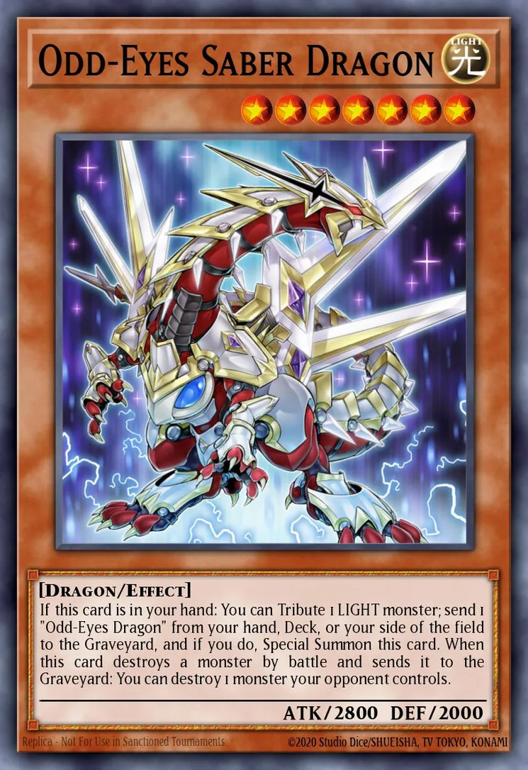 Odd-Eyes Saber Dragon